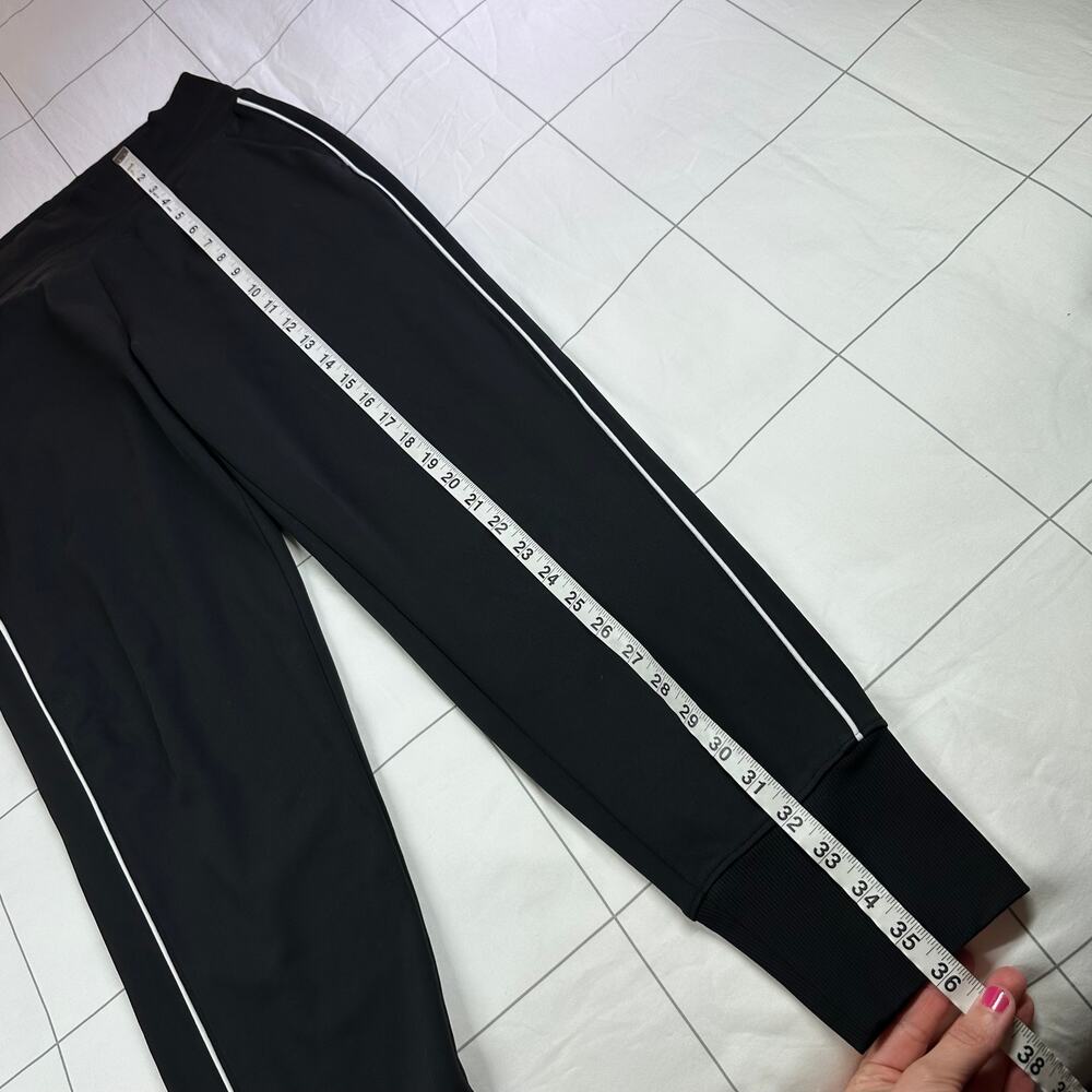 Athleta Pants Womens Medium Black Venice High Rise Track Stripe Jogger Sporty - Picture 12 of 13